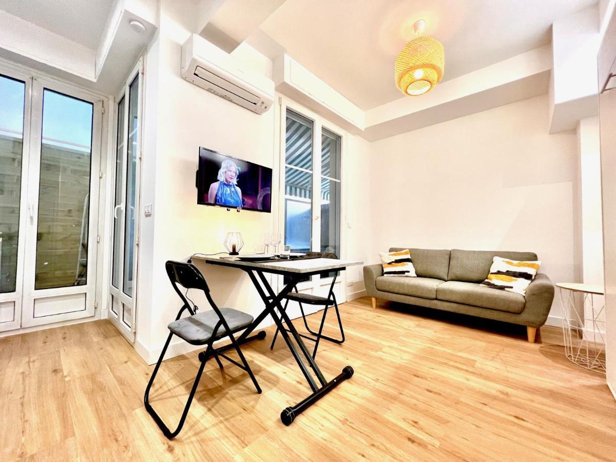 ApartHotel Riviera Superbe Studio Terrasse 100m Promenade des Anglais Carré d'Or Terrasse Meyerbeer Niza Exterior foto