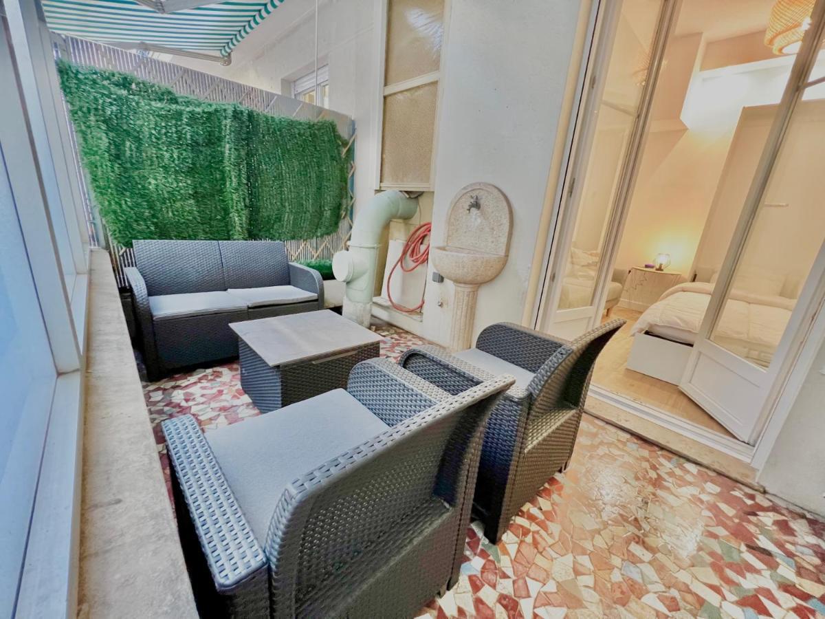 ApartHotel Riviera Superbe Studio Terrasse 100m Promenade des Anglais Carré d'Or Terrasse Meyerbeer Niza Exterior foto
